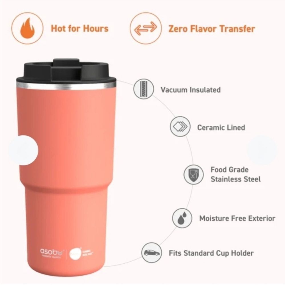 NWT | Asobu | Puramic 22oz. Ceramic‎ Lined Travel Mug